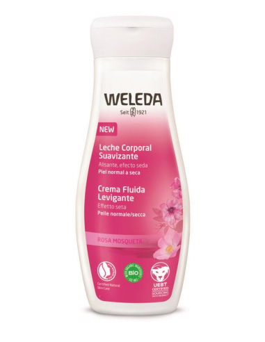 LECHE CORPORAL SUAVIZANTE ROSA MOSQUETA 200 ML.