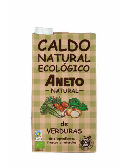 Aneto Natural - CAJA CALDO DE VERDURA ECOLOGICO 6 X 1 L. ANETO
