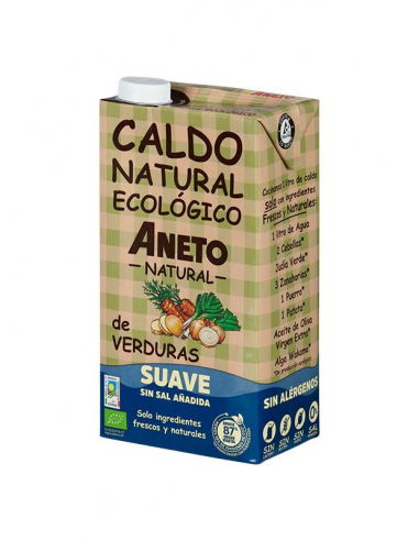 CAJA CALDO DE VERDURAS SUAVE ECOLOGICO 6 X 1 L. ANETO