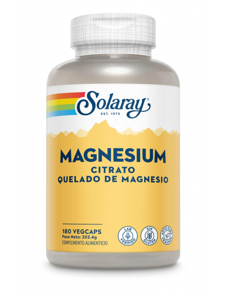 Solaray - BIG MAGNESIUM CITRATE - 180 VEGCAPS