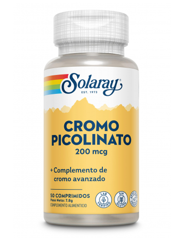 CHROMIUM PICOLINATE 200 - 50 COMPRIMIDOS