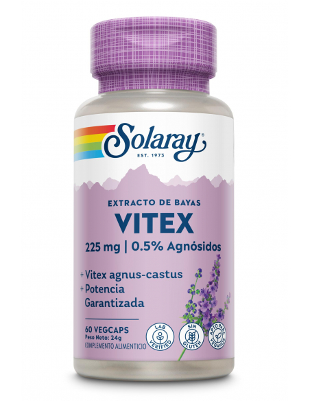 Solaray - VITEX (SAUZGATILLO) - 60 VEGCAPS