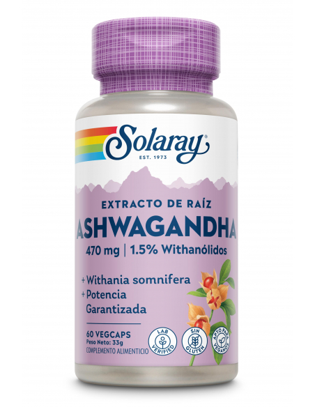 Solaray - ASHWAGANDHA 470 MG - 60 VEGCAPS