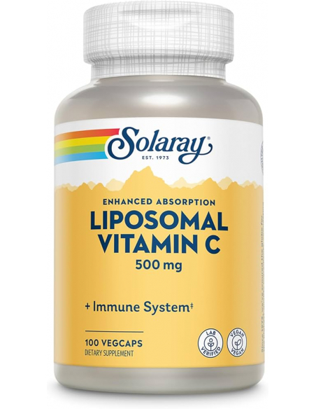 Solaray - SMALL LIPOSOMAL VITAMINA C 500 MG 30 VEGCAPS
