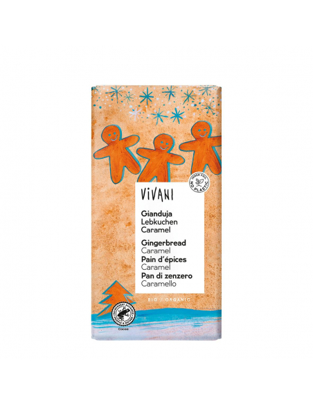 Vivani Chocolat - VIVANI CHOCOLATE CON GIANDUJA, GALLETA JENGIBRE Y CARAMELO BIO 100 GR