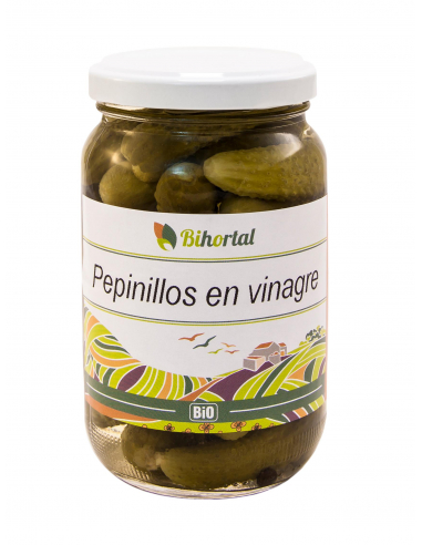 PEPINILLOS EN VINAGRE BIO 345 BGR BIHORTAL