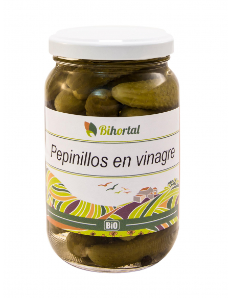 BIHORTAL - PEPINILLOS EN VINAGRE BIO 345 BGR BIHORTAL