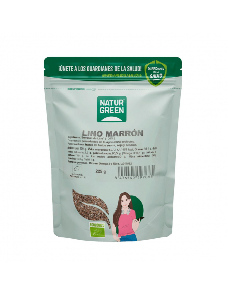 Naturgreen - NATURGREEN LINO MARRON BIO 225 GRS