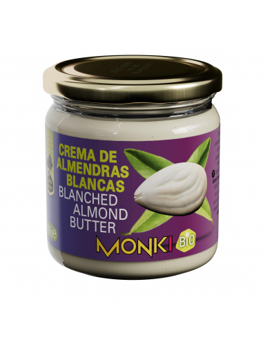 MONKI CREMA DE ALMENDRAS BLANCAS 330 GR SIN SAL  REF. 12001123