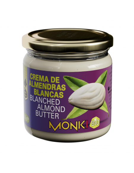 MONKI - MONKI CREMA DE ALMENDRAS BLANCAS 330 GR SIN SAL  REF. 762305