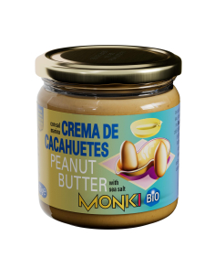 MONKI - MONKI CREMA DE CACAHUETE 330 GR CON SAL REF. 762350