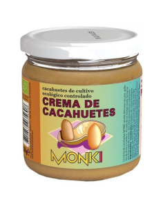 MONKI - MONKI CREMA DE CACAHUETE 330 GR SIN SAL REF. 766154
