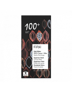 Vivani Chocolat - VIVANI CHOCOLATE NEGRO SUPERIOR 100% CON NIBS DE CACAO 80 GR. BIO