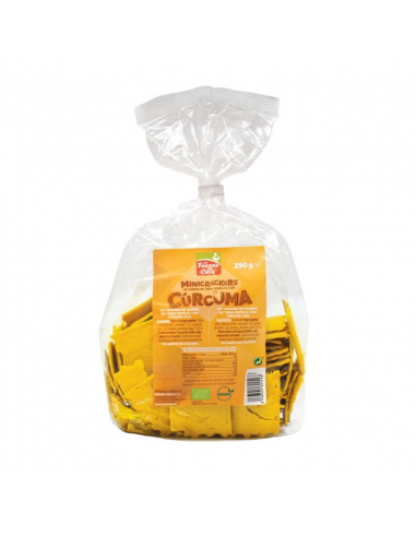 LA FINESTRA SUL CIELO - MINI CRACKERS 100% ESPELTA CON CURCUMA 250 GRS. LA FINESTRA SUL CIELO