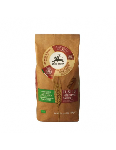 LA FINESTRA SUL CIELO - FUSILLI DE ESPELTA INTEGRAL 500 GRS. BIO ALCE NERO