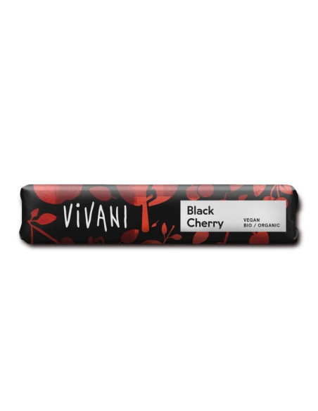 Vivani Chocolat - VIVANI BARRITA DE CHOCOLATE NEGRO CON CEREZA ACIDA BIO 35 GRS.