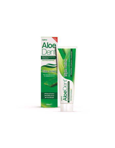 Madal Bal - DENTIFRICO ALOE VERA TRIPLE ACCION SIN FLUOR100 ML.