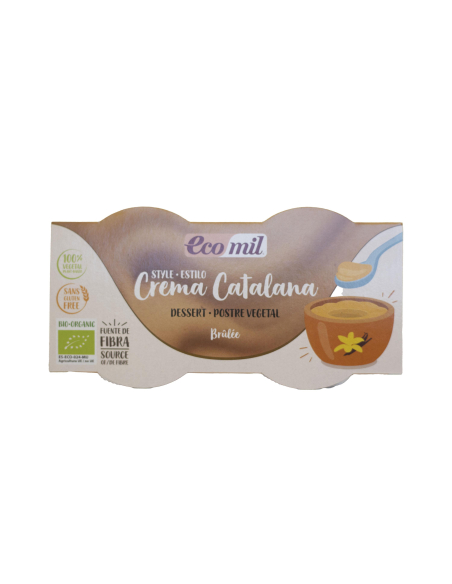 Ecomil - ECOMIL POSTRE ESTILO CREMA CATALANA 2 X 125 GRS.