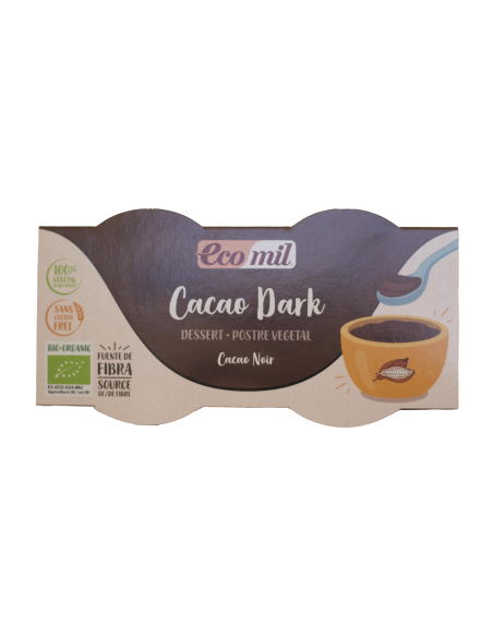 Ecomil - ECOMIL POSTRE CACAO DARK 2 X 125 GRS.