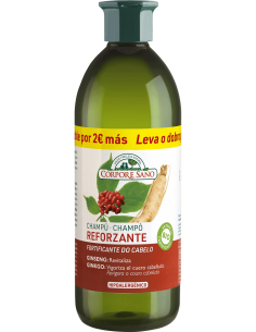 Corpore Sano - CHAMPU REFORZANTE GINSENG Y GINKO FORMATO 300 + 300 ML.