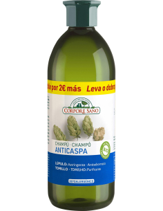 Corpore Sano - CHAMPU ANTICASPA LUPULO FORMATO 300 + 300 ML.