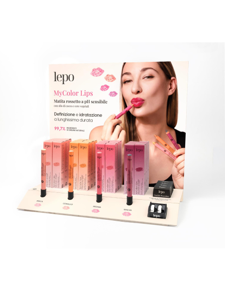 Lepo - EXPOSITOR MYCOLOR LIPS CON TESTER 24 PIEZAS
