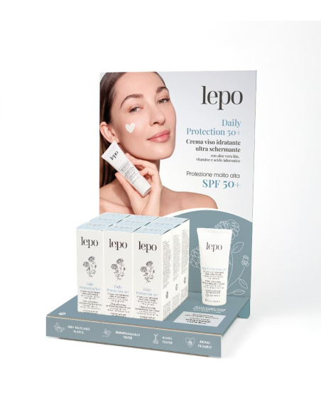 Lepo - EXPOSITOR DAILY PROTECTION SPF.50+ CON TESTER