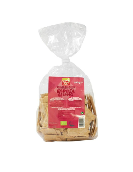 LA FINESTRA SUL CIELO - MINI CRACKERS HARINA INTEGRAL TRIGO ESPELTA Y SESAMO 250 GRS. BIO LA FINESTRA SUL CIELO