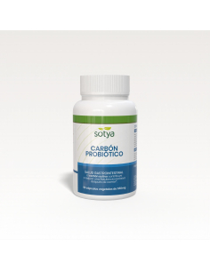 Sotya - CARBON ACTIVADO CON PROBIOTICOS 550 MG. 90 CAPSULAS