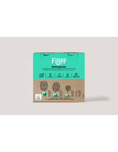 Flopp - FLOPP DETERGENTE  ECOLÓGICO TODO TIPO DE ROPA 70 CÁPSULAS ESTUCHE - ECOLABEL