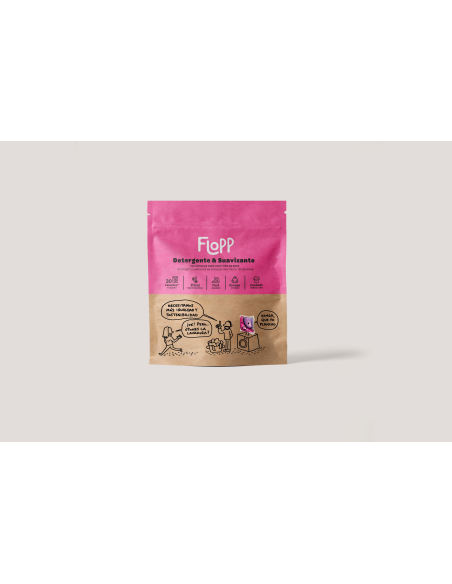 Flopp - FLOPP DETERGENTE & SUAVIZANTE PARA TODO TIPO DE ROPA 30 CÁPSULAS DOYPACK