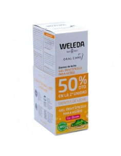 WELEDA - DUPLO PASTA DENTIFRICA NIÑOS 75 ML.50% DTO. 2ª UNIDAD