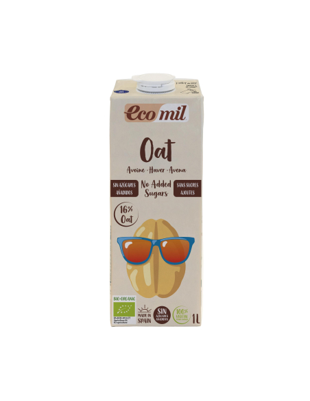 Ecomil - CAJA ECOMIL AVENA SIN AZUCARES AÑADIDOS BIO 6 X 1L.