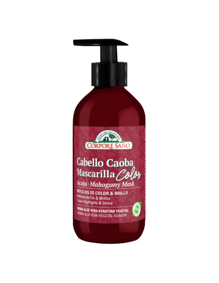 Corpore Sano - MASCARILLA COLOR CABELLOS CAOBA 280 ML.