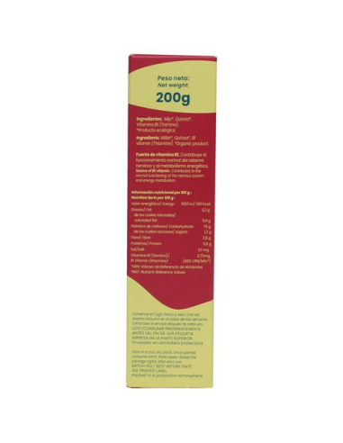 ALTERNATIVA 3 - PAPILLA DE MIJO Y QUINOA SIN GLUTEN BIO 200 GRS. ALTERNATIVA 3