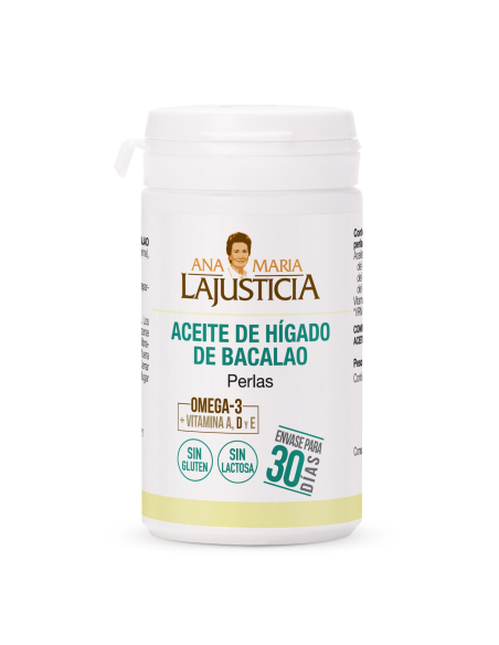 Ana María la Justicia - ACEITE HIGADO BACALAO 90 PERLAS