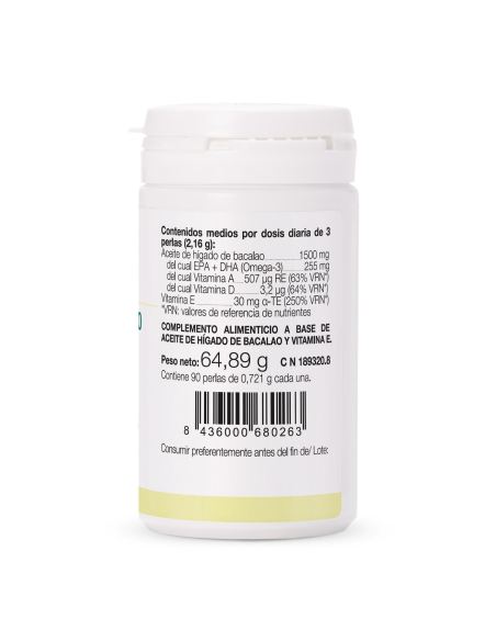 Ana María la Justicia - ACEITE HIGADO BACALAO 90 PERLAS