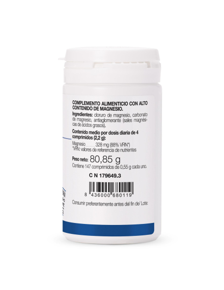 Ana María la Justicia - MAGNESIO  147 COMPRIMIDOS 80 GRS. (CLORURO)