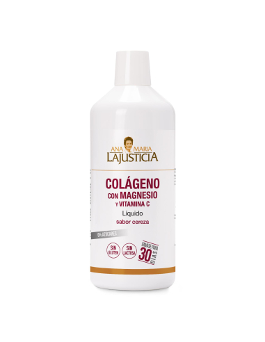 Ana María la Justicia - COLÁGENO CON MAGNESIO + VIT.C Líquido (1 L.) SABOR CEREZA