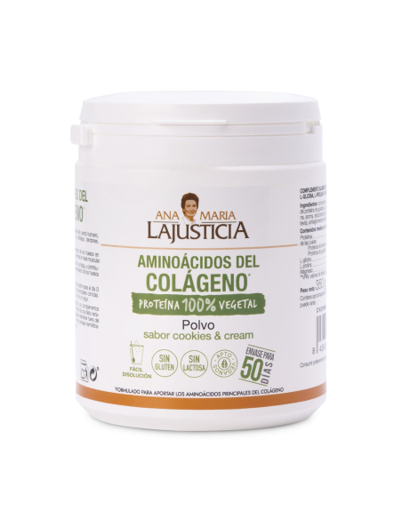 Ana María la Justicia - AMINOÁCIDOS DEL COLÁGENO 350 G Polvo - Sabor Cookies & Cream