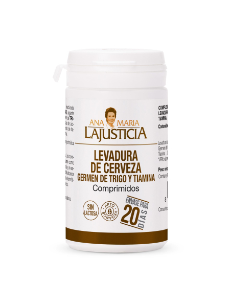 Ana María la Justicia - LEV.CERVEZA+GERMEN TRIGO+ TIAMINA (B1) 80 COMPRIMIDOS