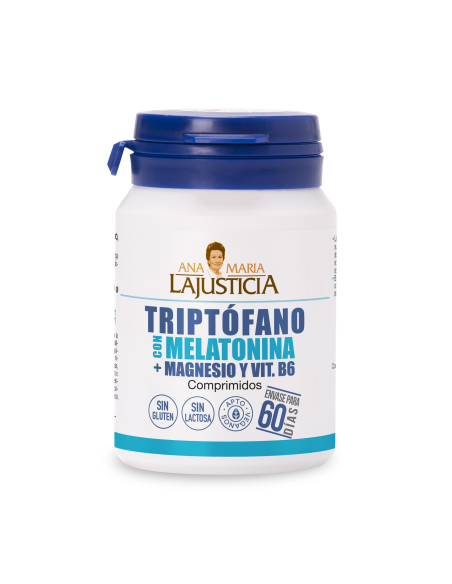 Ana María la Justicia - TRIPTOFANO CON MELATONINA + MAGNESIO Y VIT. B6 60 COMPRIMIDOS