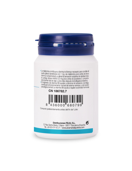 Ana María la Justicia - TRIPTOFANO CON MELATONINA + MAGNESIO Y VIT. B6 60 COMPRIMIDOS