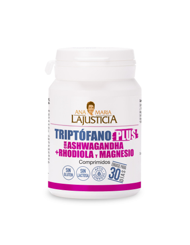 Ana María la Justicia - TRIPTOFANO PLUS ASHWAGANDHA + RHODIOLA Y MAGNESIO 60 COMPRIMIDOS