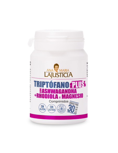 Ana María la Justicia - TRIPTOFANO PLUS ASHWAGANDHA + RHODIOLA Y MAGNESIO 60 COMPRIMIDOS