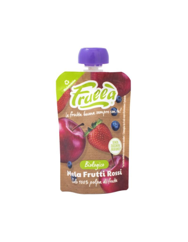 LA FINESTRA SUL CIELO - PURE DE MANZANA, ARANDANOS Y FRESA DOYPACK BIO 100 GRS.