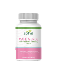 Sotya - CAFE VERDE CON GYMNEMA + CHITOSAN + CROMO 720 MG. 90 CAPSULAS