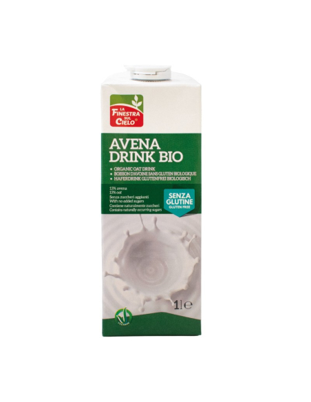 LA FINESTRA SUL CIELO - CAJA BEBIDA DE AVENA SIN GLUTEN 6 X 1L.LA FINESTRA SUL CIELO