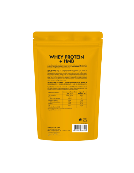 AML Sport - WHEY PROTEIN + HMB (520 gr) Sabor capuccino AMLSPORT
