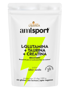 AML Sport - L-GLUTAMINA + TAURINA + CREATINA (590 gr) Sabor sandía AMLSPORT